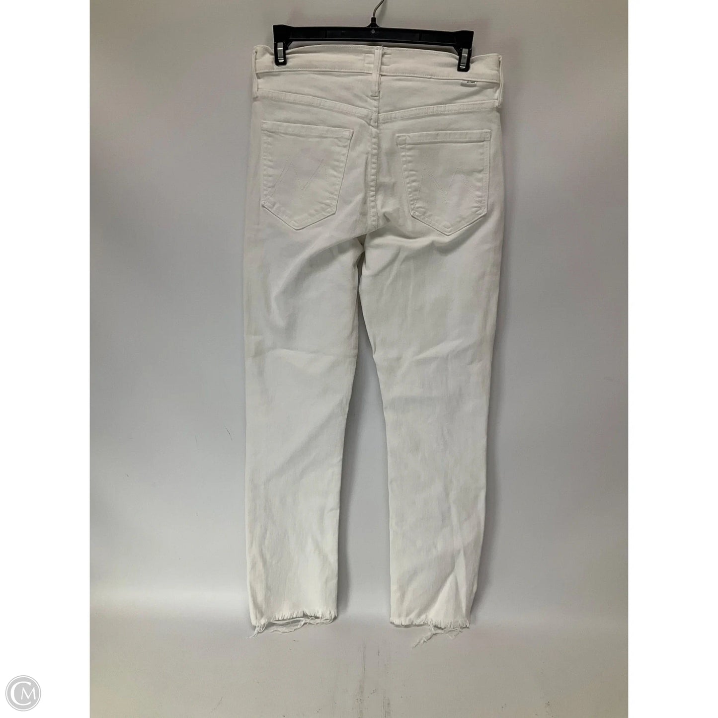 Jeans Skinny By Mother In White, Size: 4