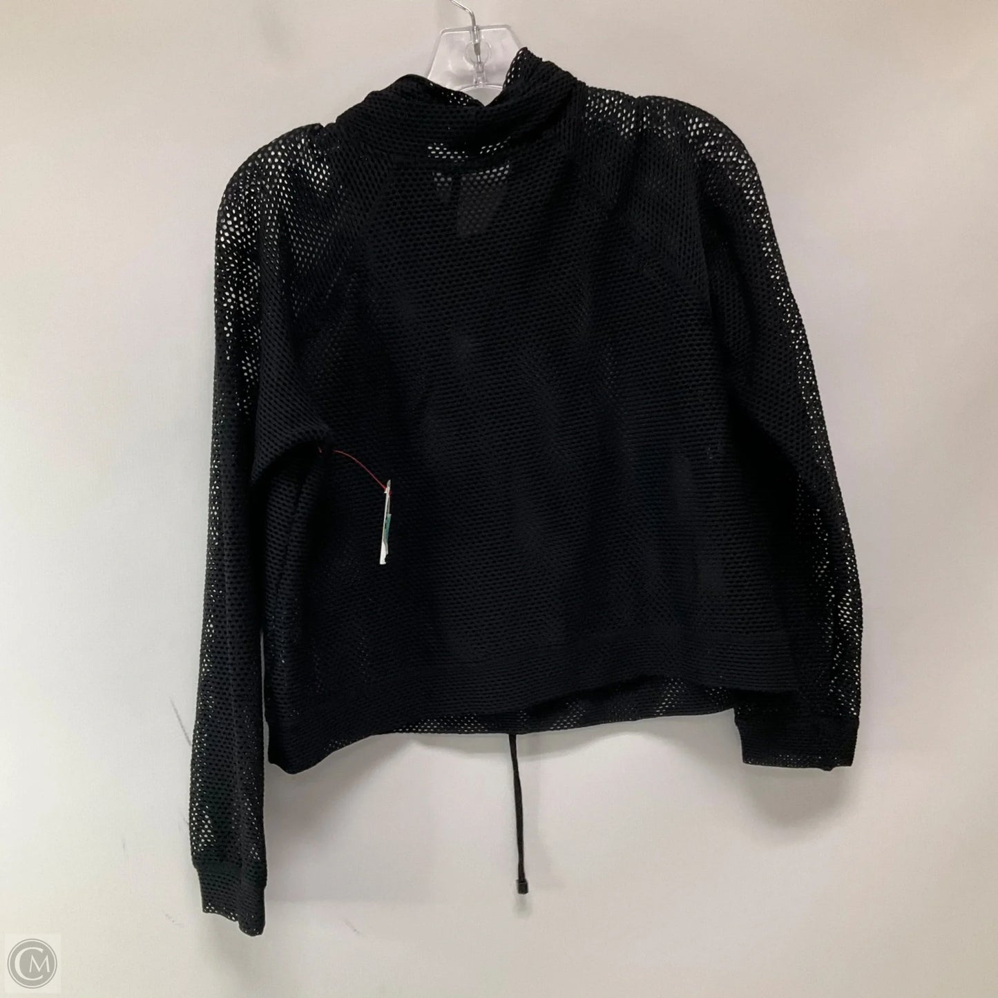 Athletic Top Long Sleeve Collar By Cmb In Black, Size: L