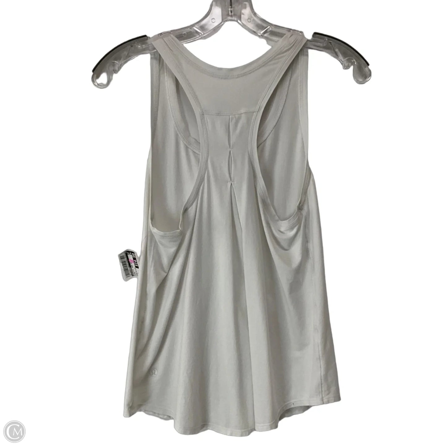 Athletic Tank Top By Lululemon In White, Size: 6