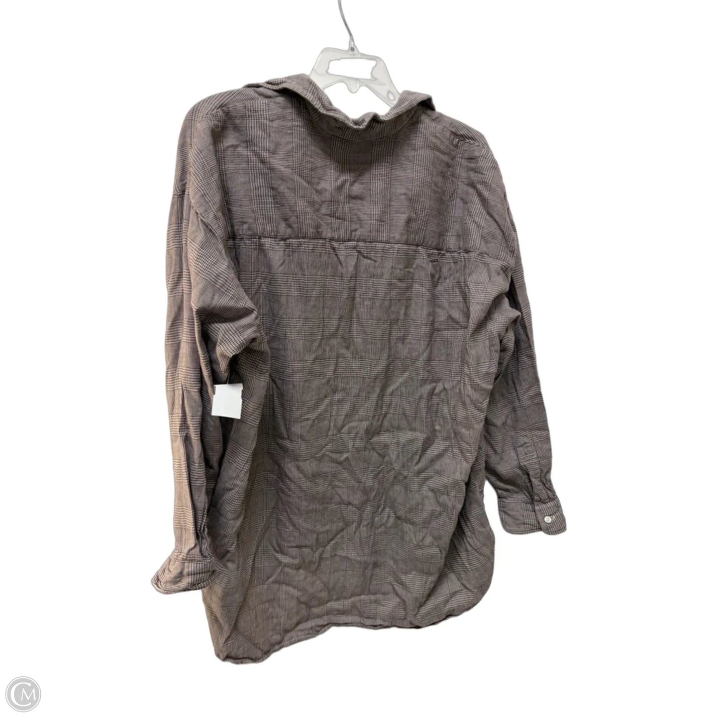 Top Long Sleeve By Frank And Eileen In Plaid Pattern, Size: S