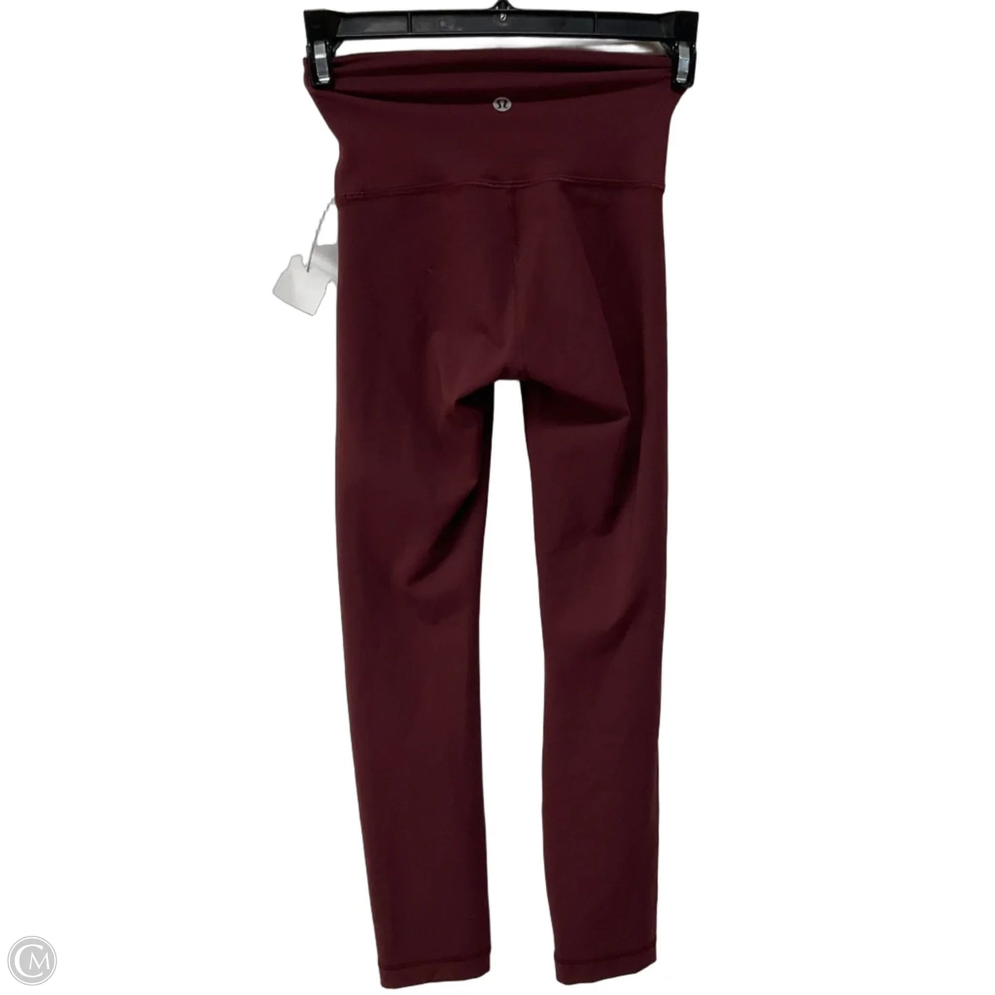 Athletic Leggings By Lululemon In Maroon, Size: 0