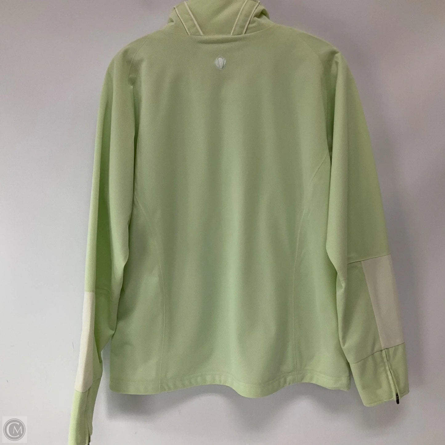 Jacket Windbreaker By Clothes Mentor In Green, Size: L