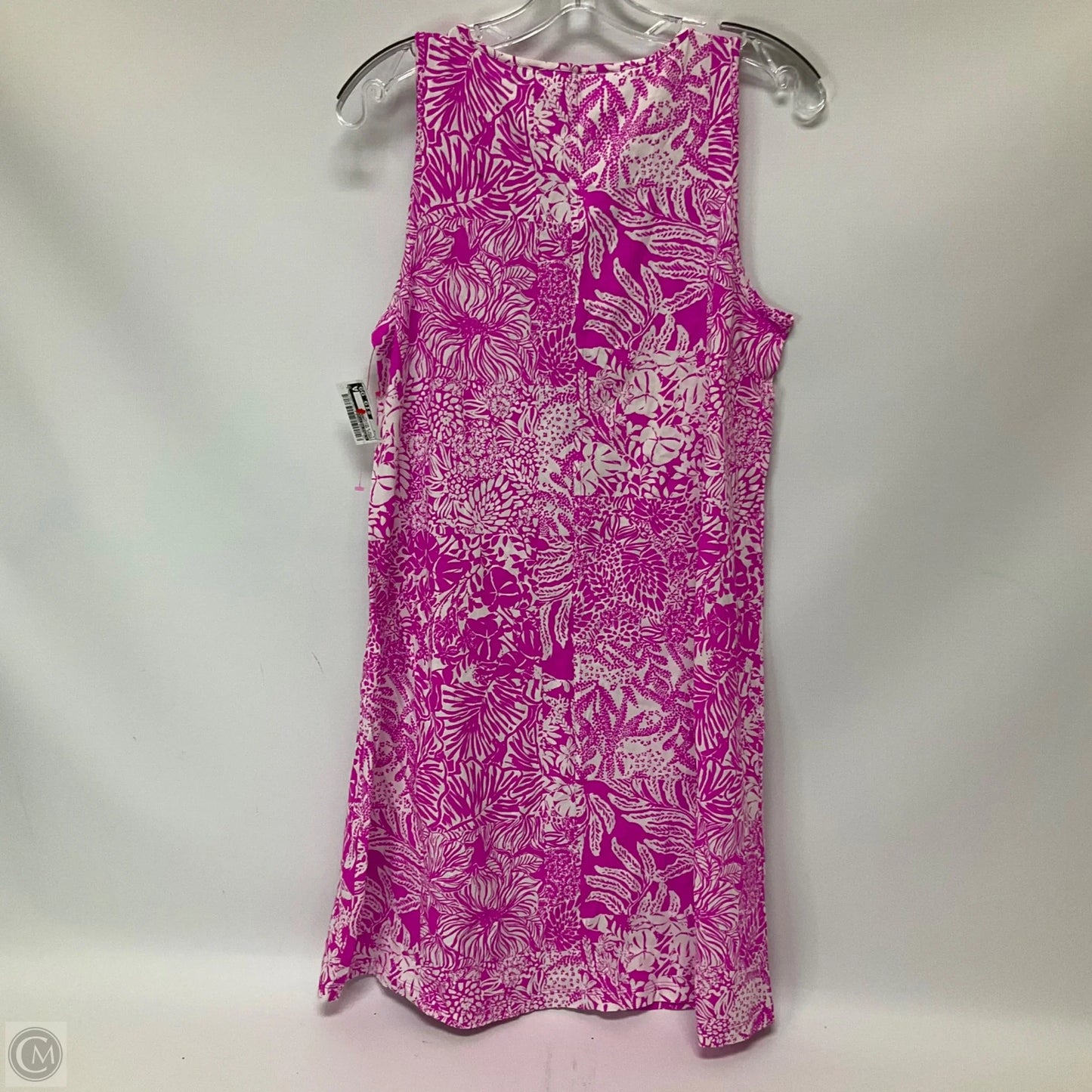 Dress Designer By Lilly Pulitzer In Pink & White, Size: M