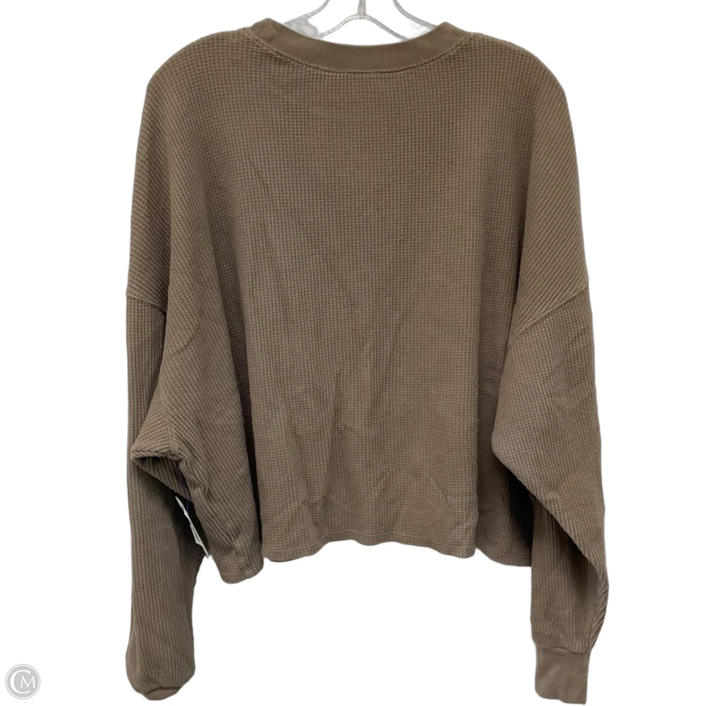 Top Long Sleeve By Abercrombie And Fitch In Brown, Size: S
