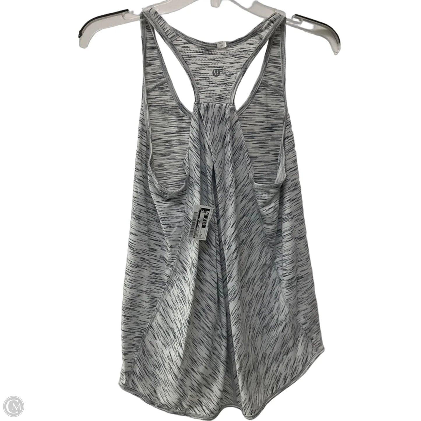 Athletic Tank Top By Lululemon In Grey & White, Size: 6