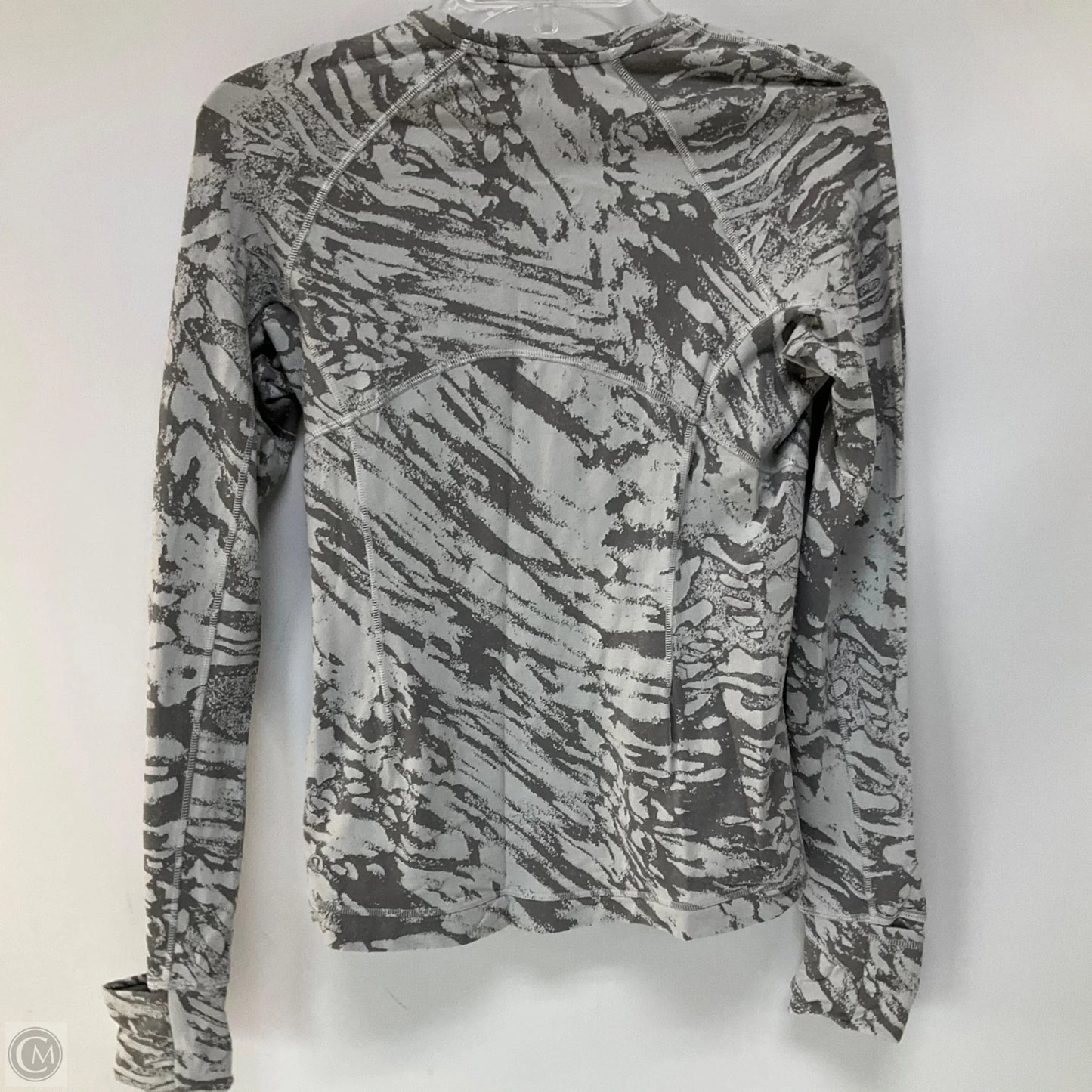 Athletic Top Long Sleeve Crewneck By Lululemon In Grey, Size: 6