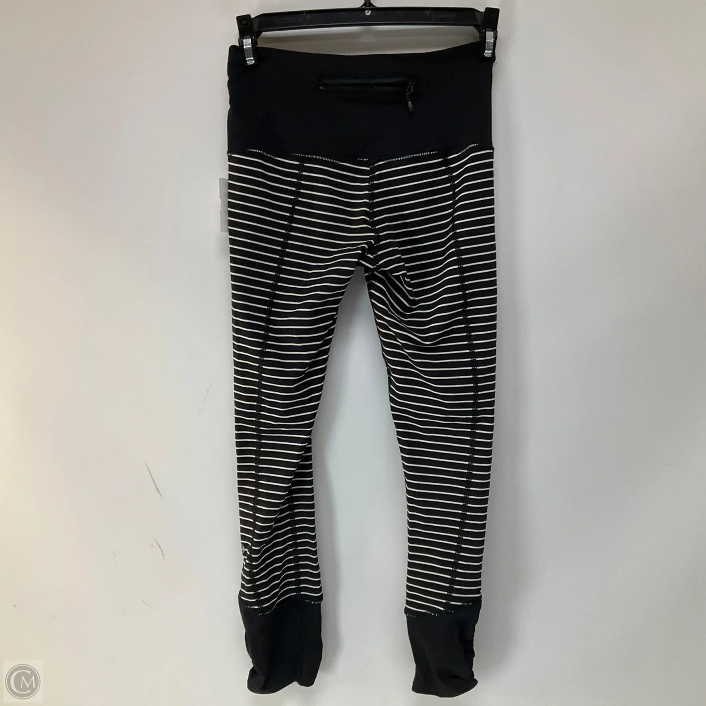 Athletic Leggings By Lululemon In Striped Pattern, Size: 2