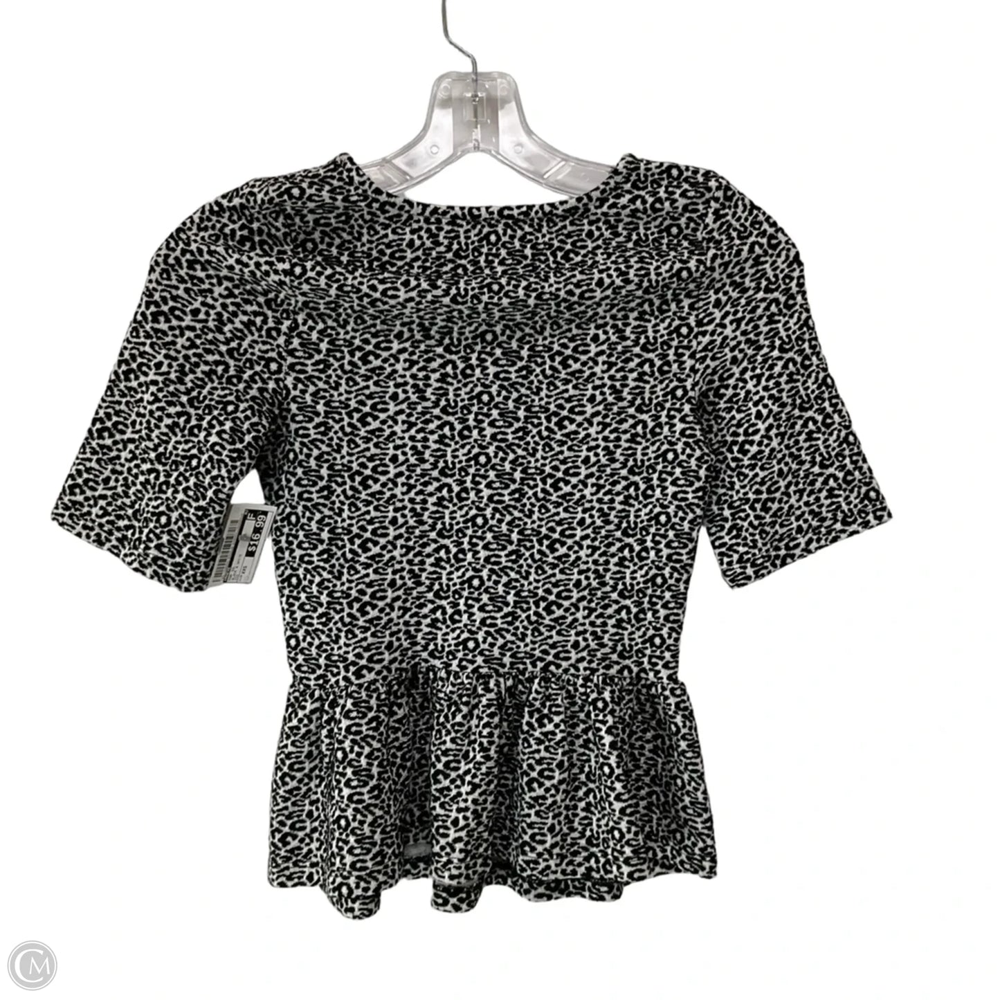 Top Short Sleeve By Maeve In Black & White, Size: Xxs