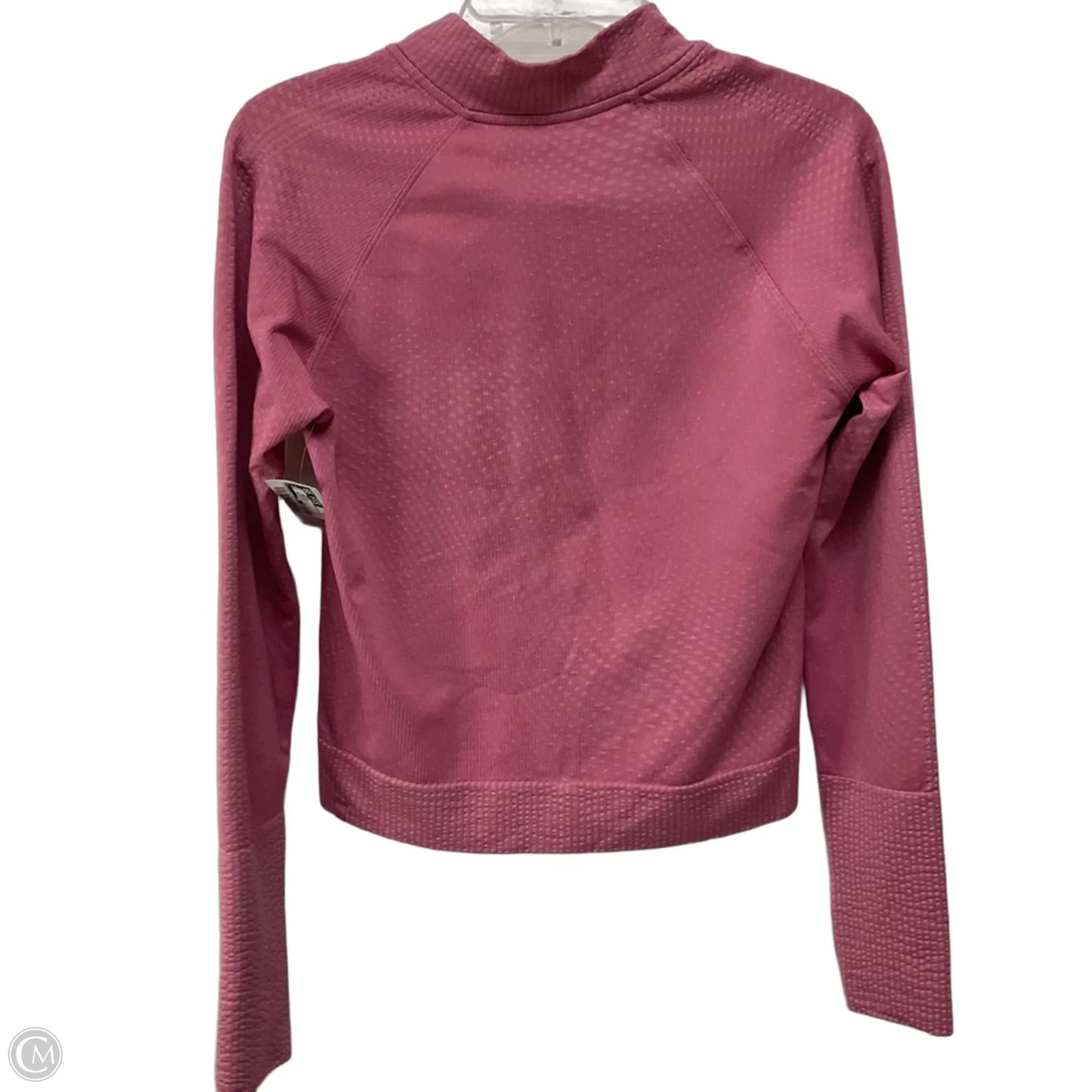 Athletic Top Long Sleeve Collar By Lululemon In Pink, Size: 6