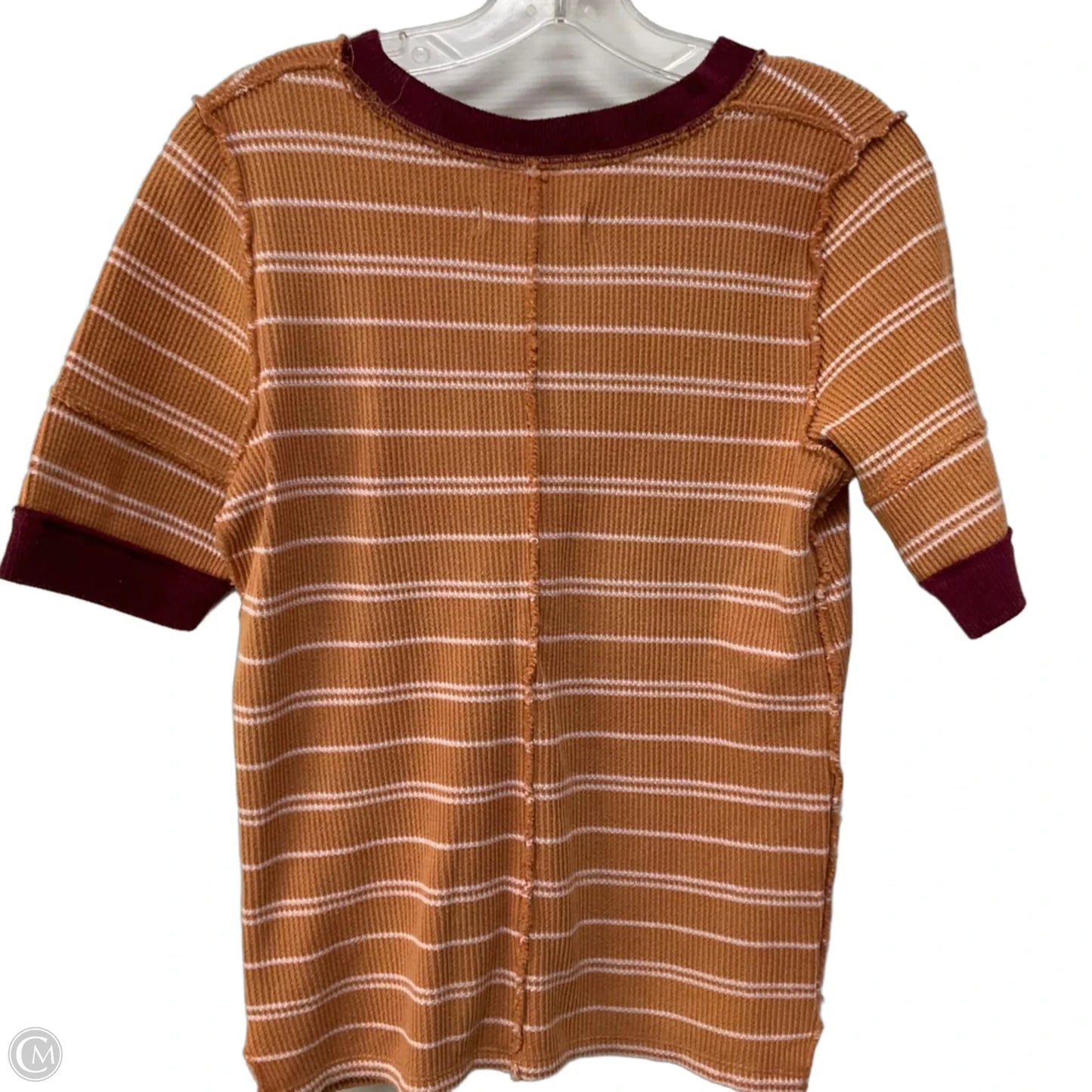 Top Short Sleeve By We The Free In Striped Pattern, Size: L