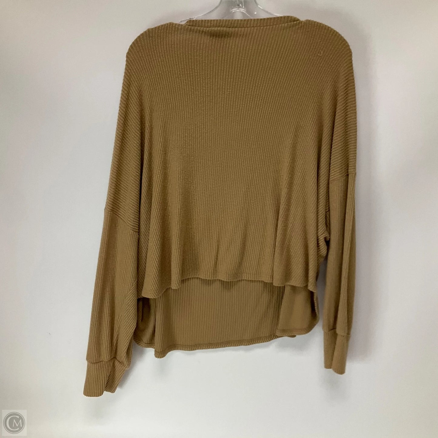 Top Long Sleeve By Arula In Tan, Size: L