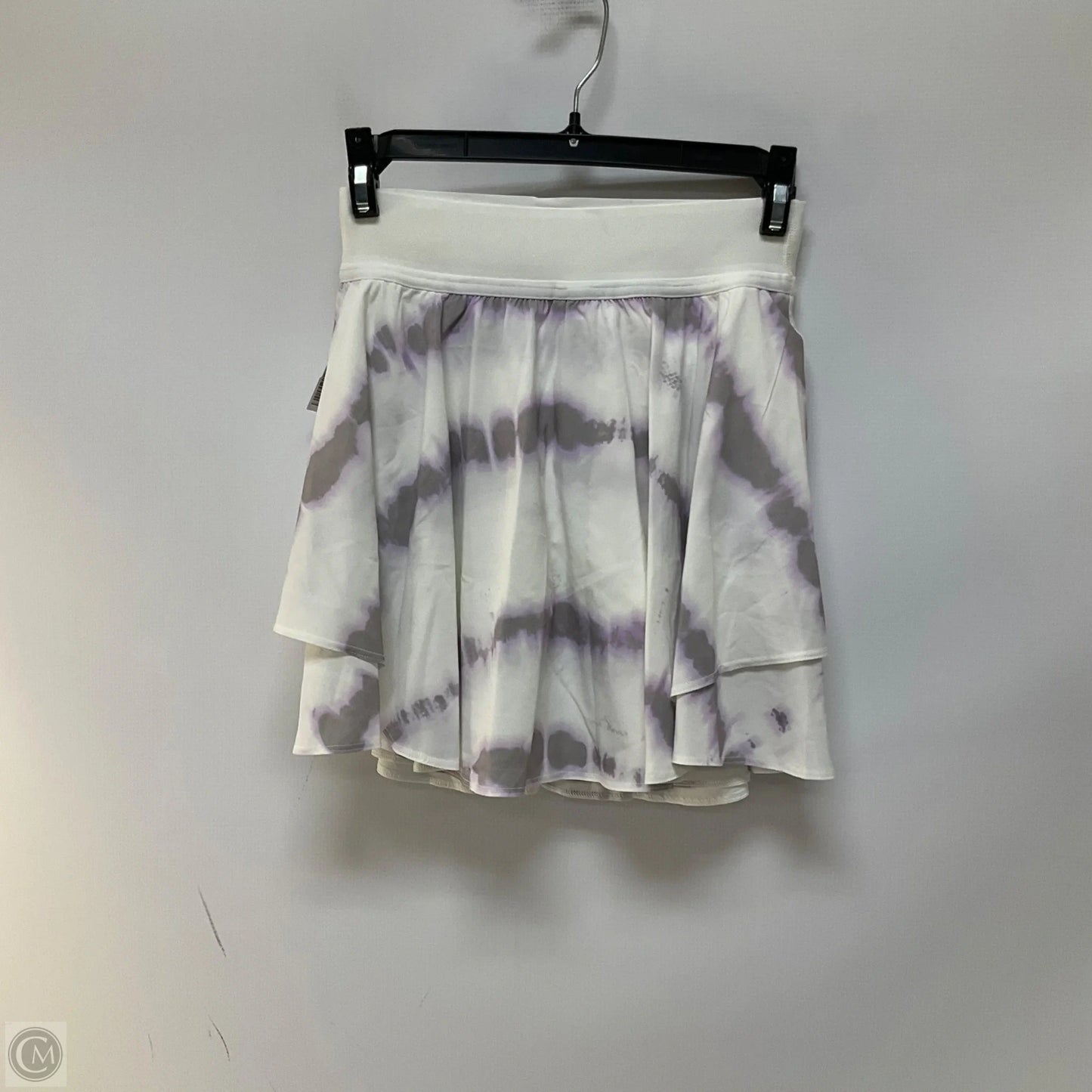 Athletic Skirt By Lululemon In Grey & White, Size: 2