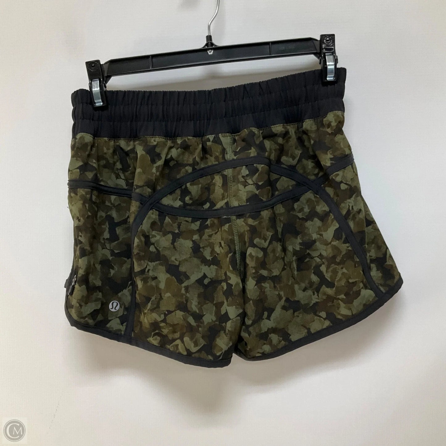 Athletic Shorts By Lululemon In Camouflage Print, Size: 4