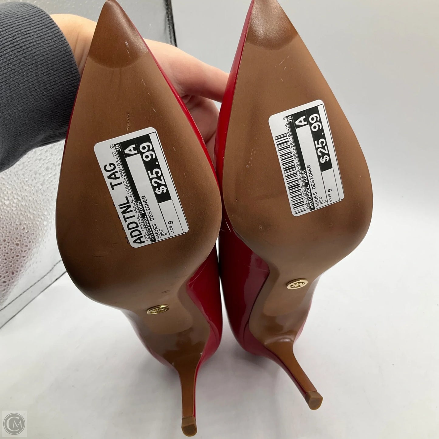 Shoes Designer By Michael Kors In Red, Size: 9