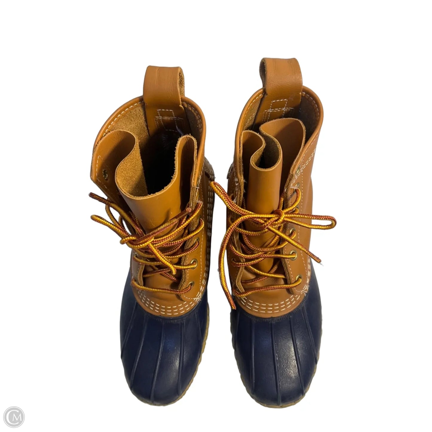 Boots Rain By L.l. Bean In Blue & Brown, Size: 7
