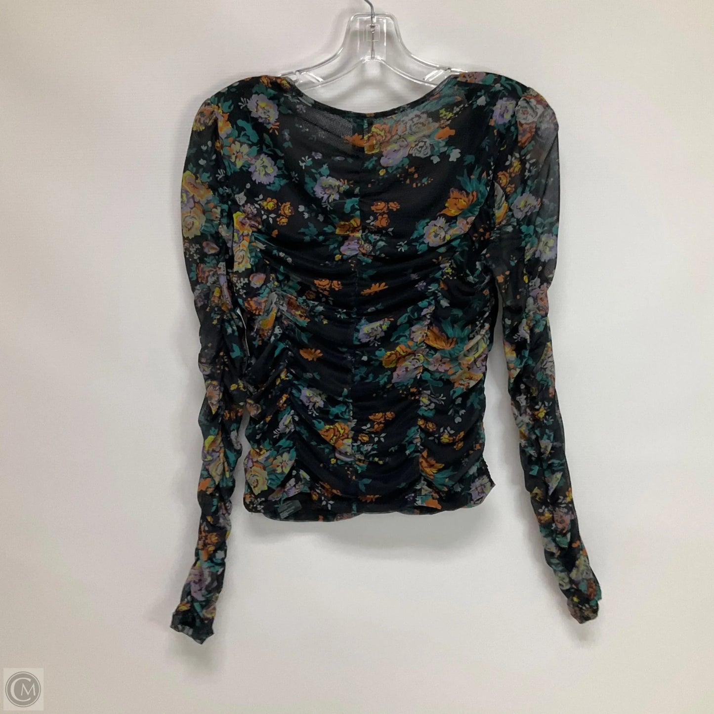 Top Long Sleeve By Anthropologie In Floral Print, Size: M