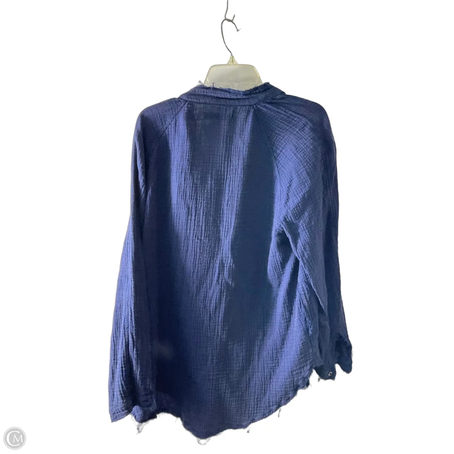 Blouse Long Sleeve By We The Free In Navy, Size: Xs