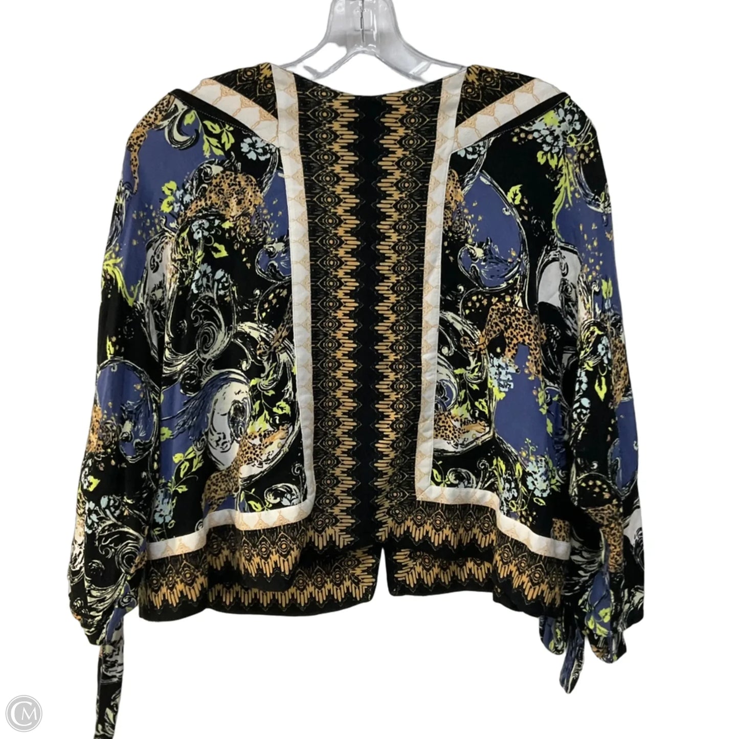 Blouse 3/4 Sleeve By Free People In Animal Print, Size: Xs