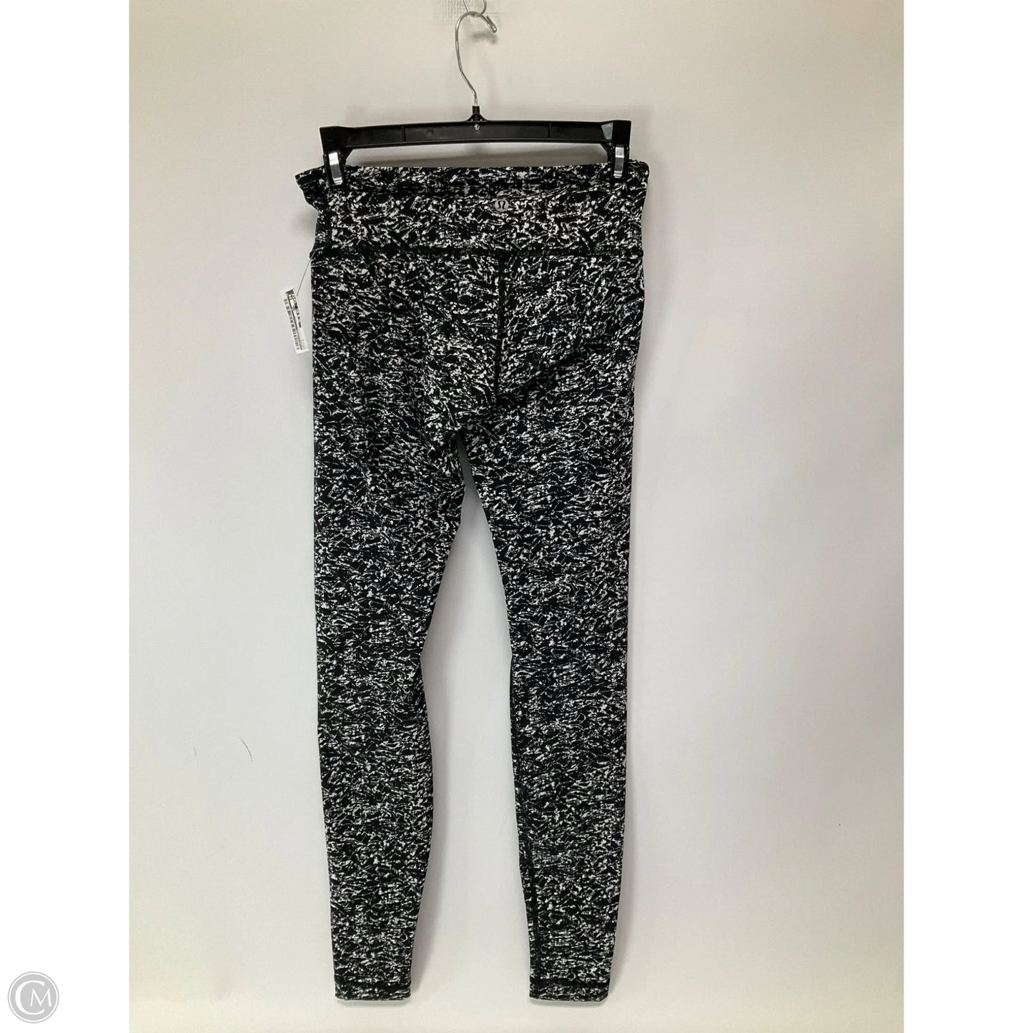 Athletic Leggings By Lululemon In Black & White, Size: 4
