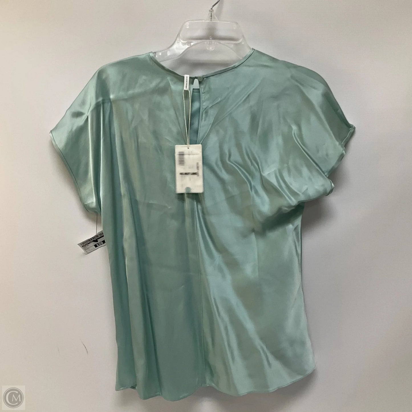 Top Short Sleeve By Helmut Lang In Blue, Size: L