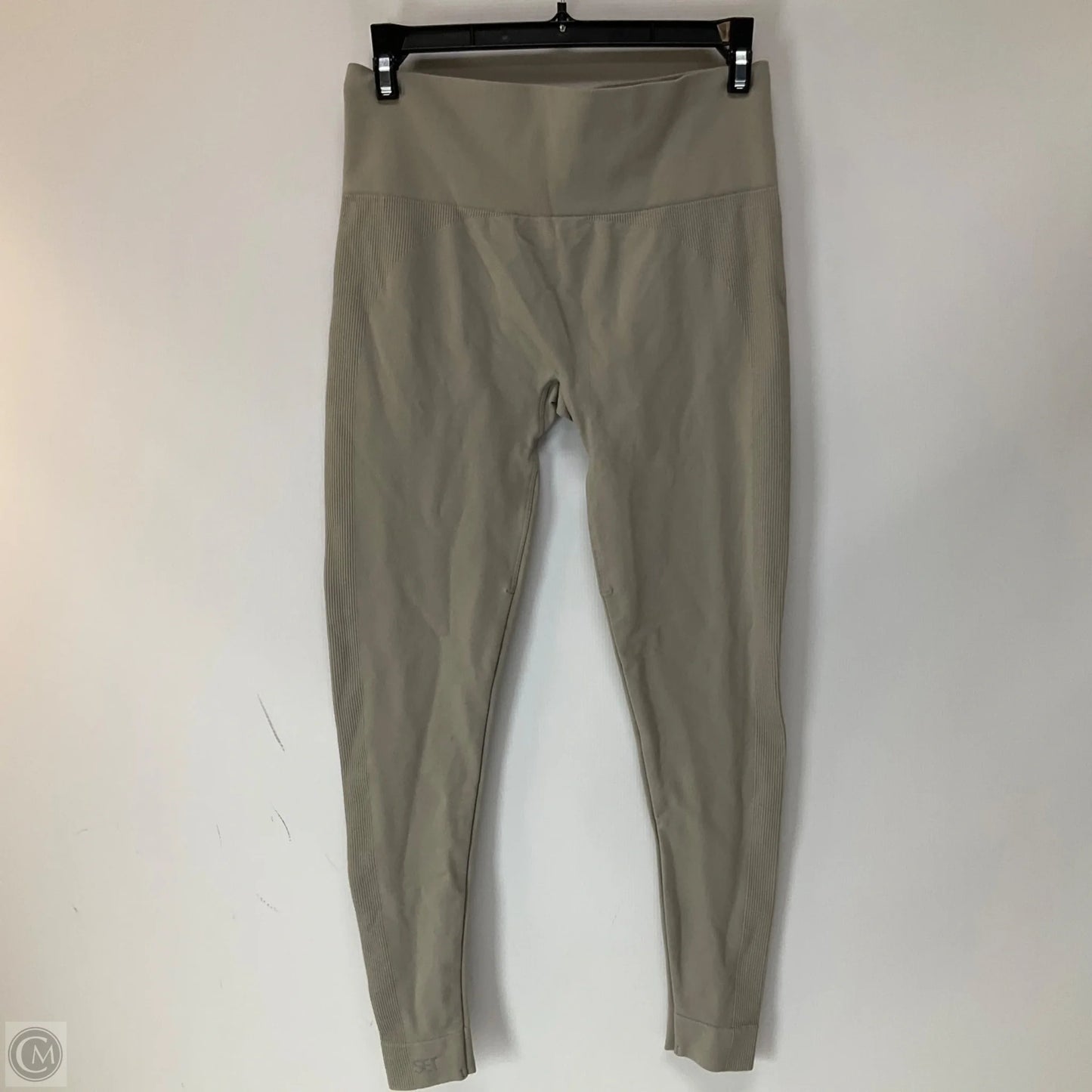 Athletic Leggings By Cmb In Tan, Size: L