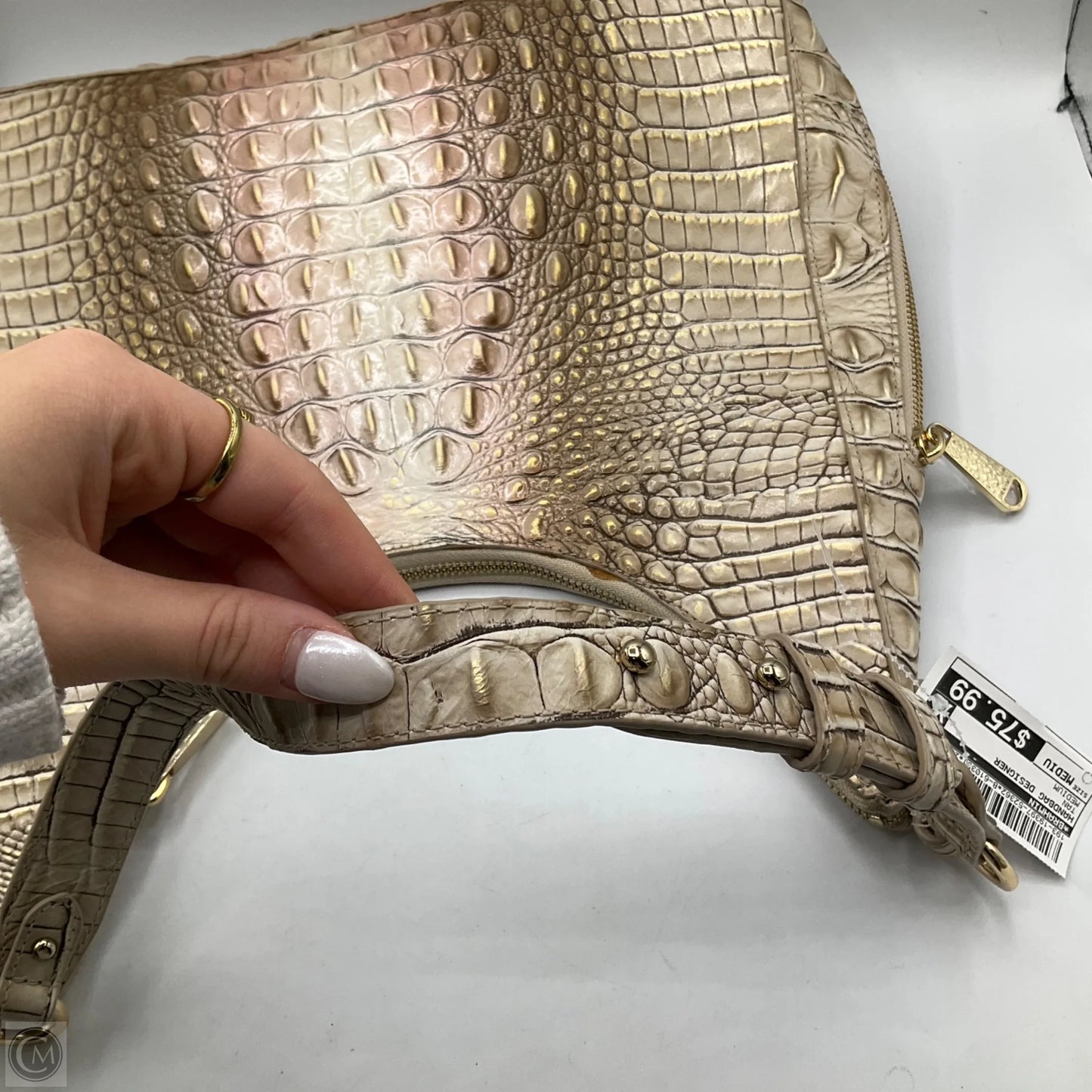 Handbag Designer By Brahmin, Size: Medium