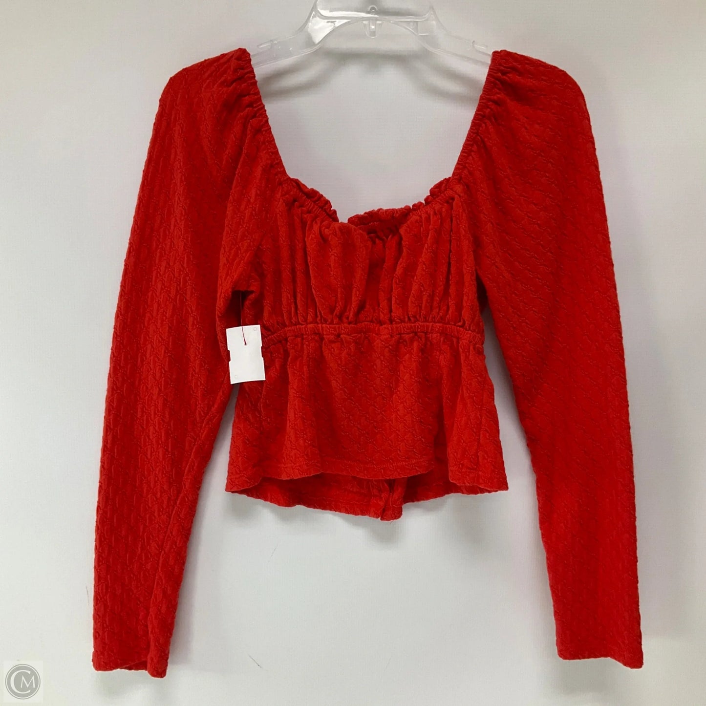 Top Long Sleeve By Free People In Red, Size: L