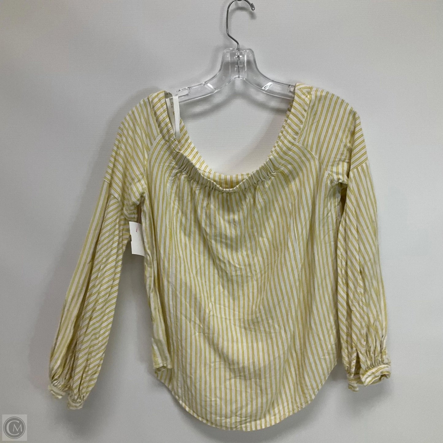 Top Long Sleeve By Maeve In Striped Pattern, Size: S