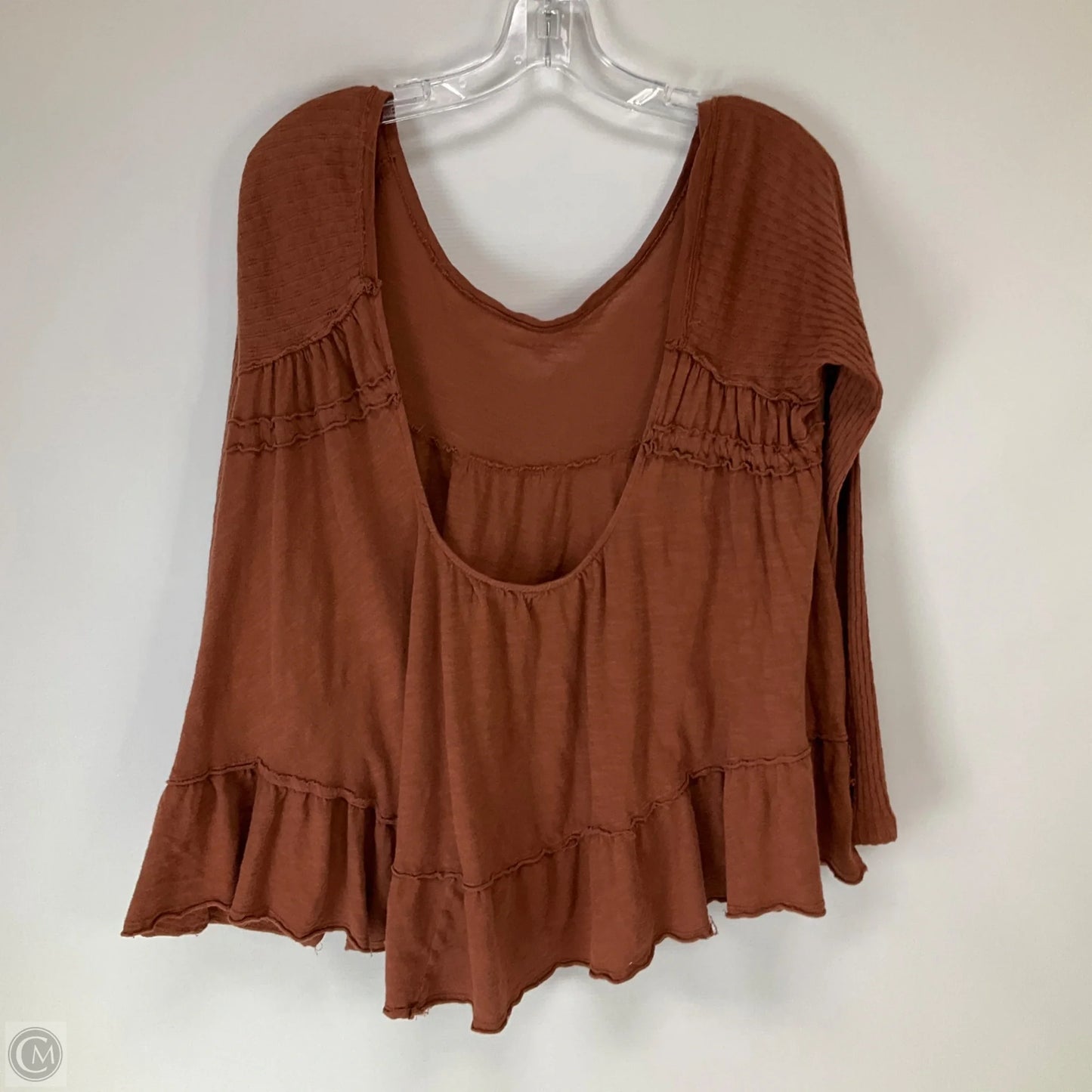 Top Long Sleeve By We The Free In Brown, Size: M