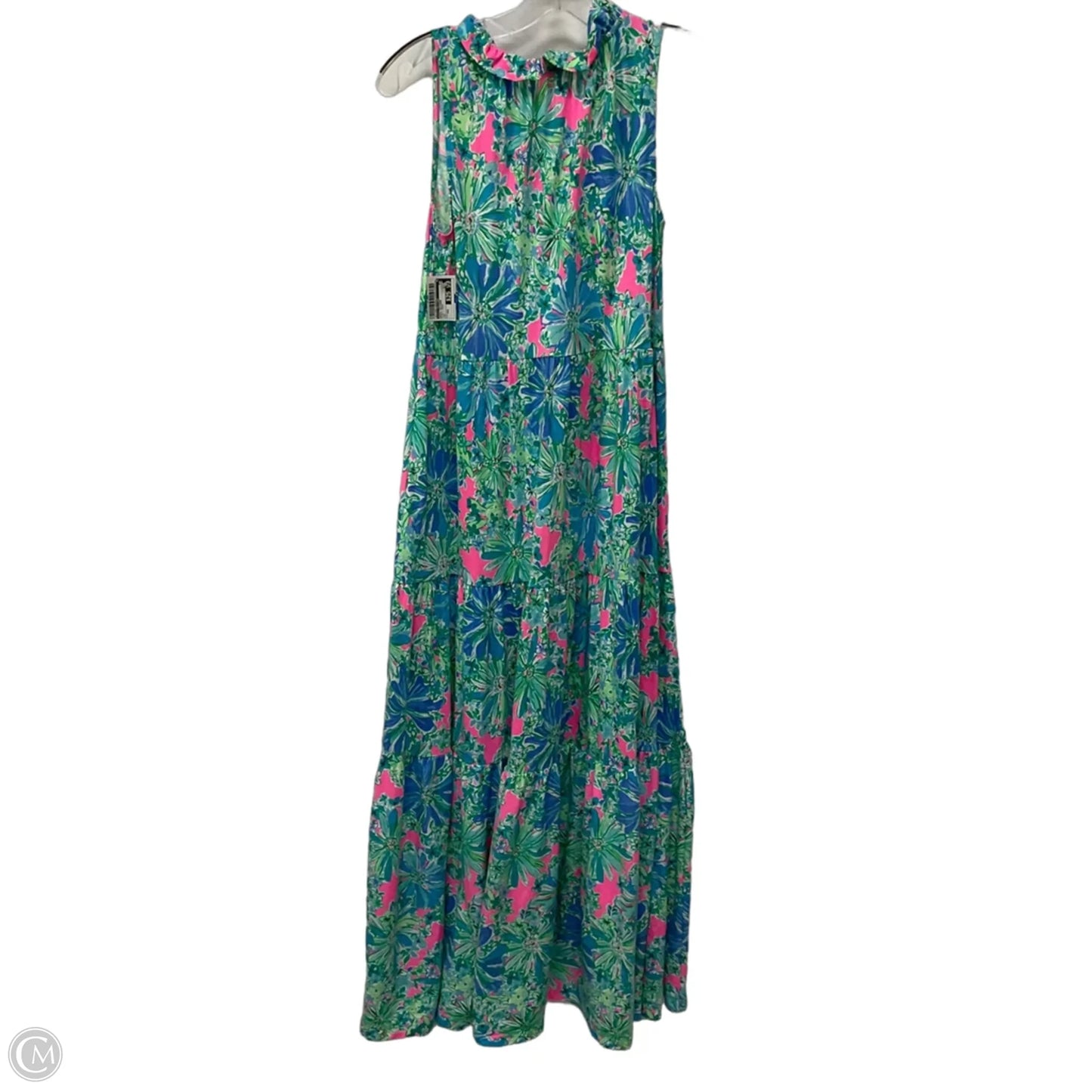 Dress Designer By Lilly Pulitzer In Blue & Green, Size: Xxs
