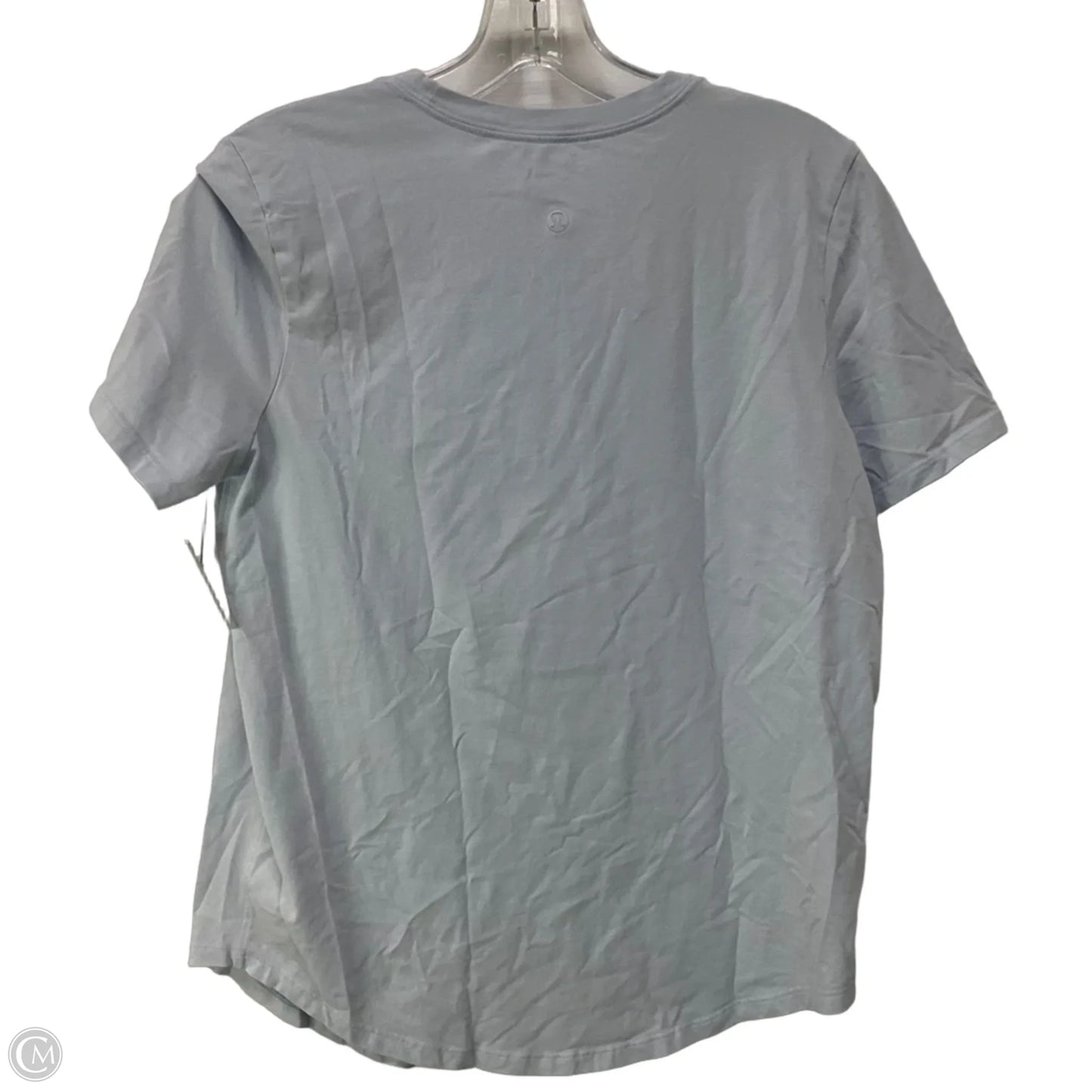 Athletic Top Short Sleeve By Lululemon In Blue, Size: 6
