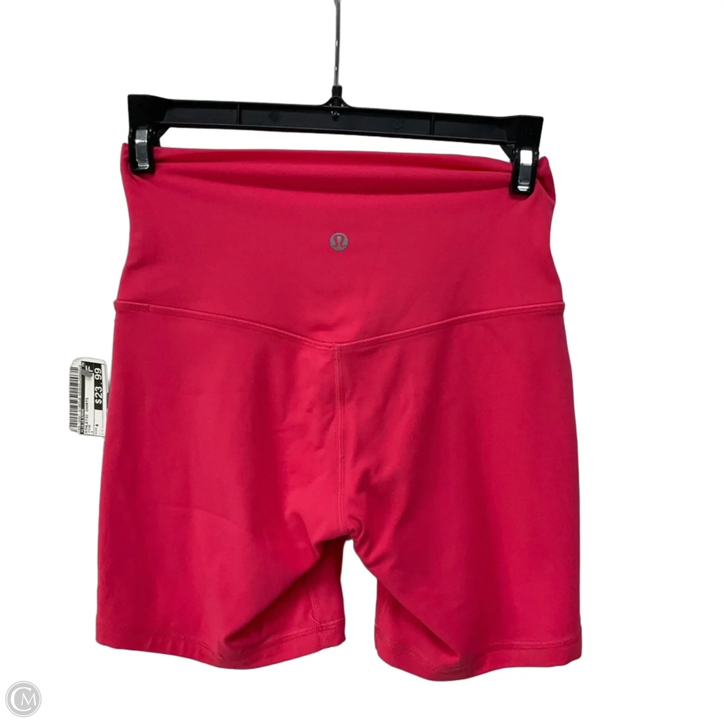 Athletic Shorts By Lululemon In Pink, Size: 4
