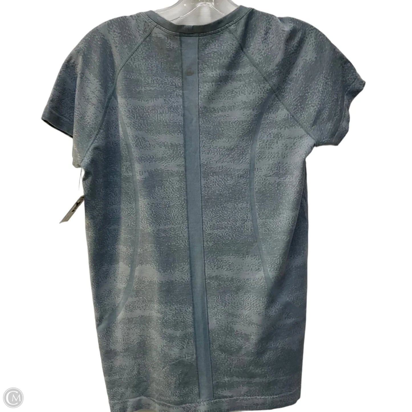 Athletic Top Short Sleeve By Lululemon In Blue, Size: 8
