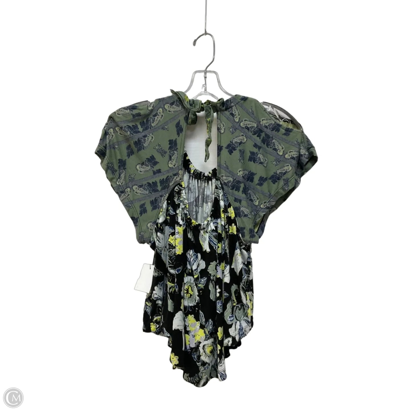 Top Short Sleeve By Free People In Floral Print, Size: Xs