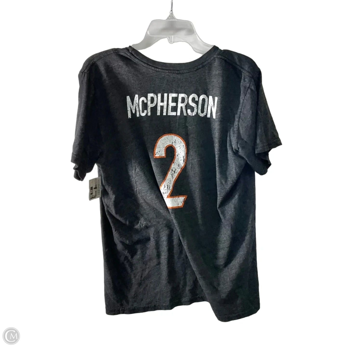 Athletic Top Short Sleeve By Majestic In Grey, Size: L