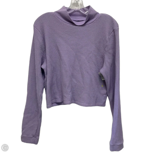 Top Long Sleeve By Aerie In Purple, Size: Xxl