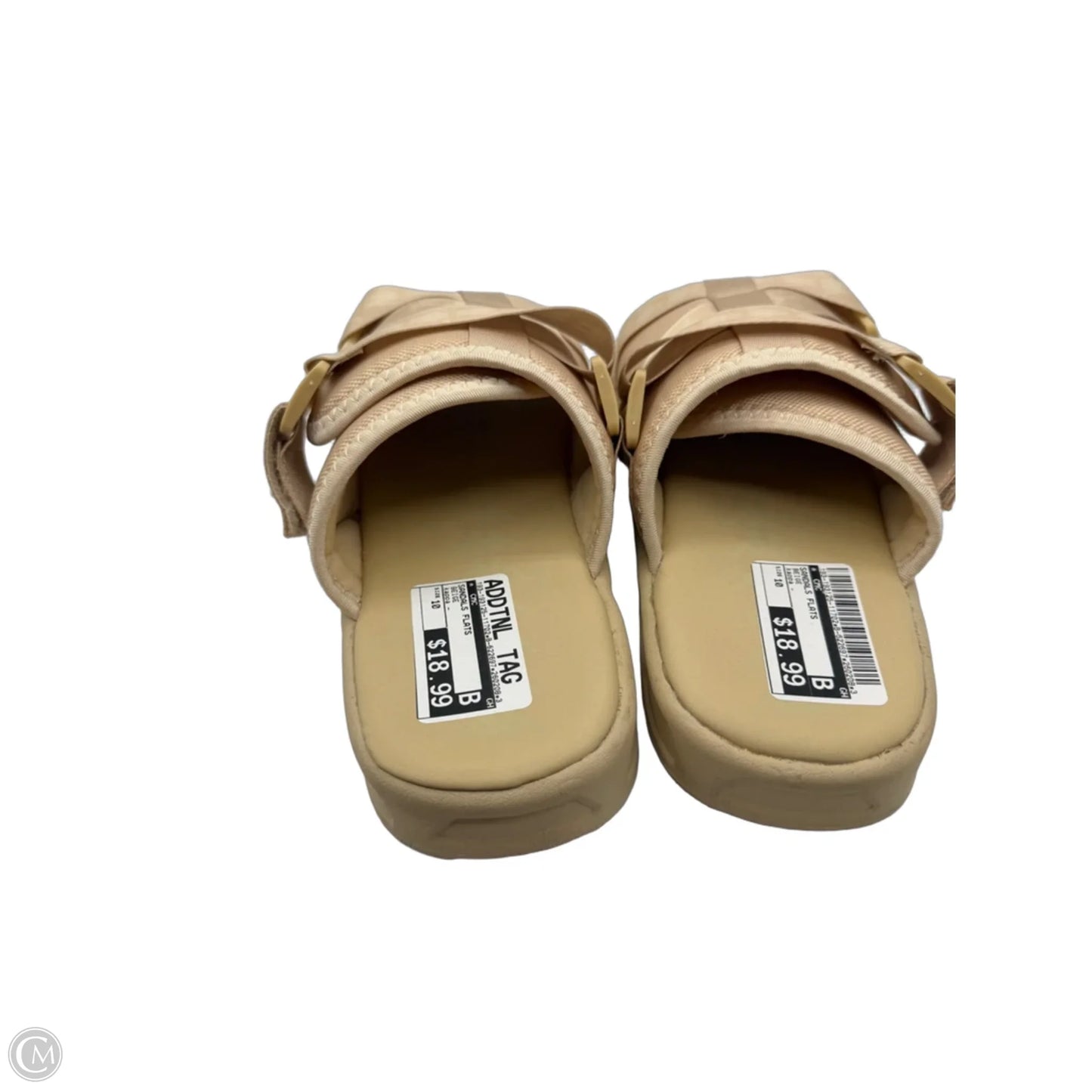 Sandals Flats By Cmc In Beige, Size: 10