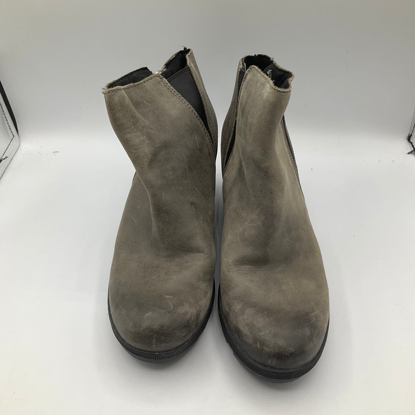 Grey Boots Ankle Flats Sorel, Size 7.5