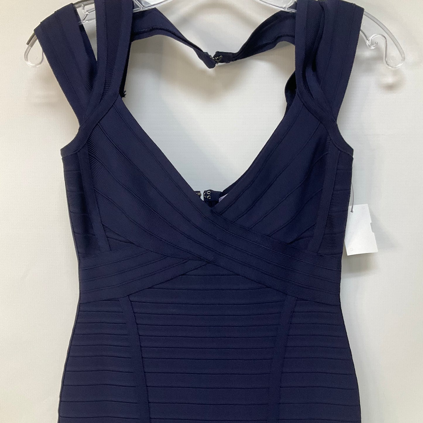 Blue Dress Casual Short Herve Leger, Size M