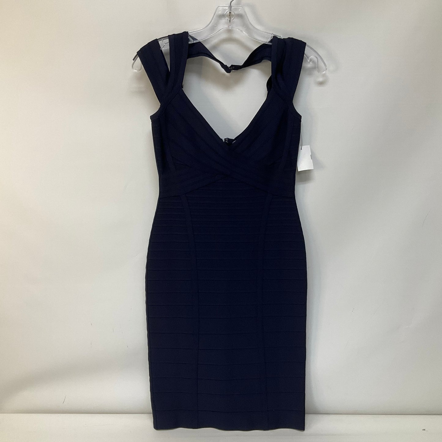 Blue Dress Casual Short Herve Leger, Size M