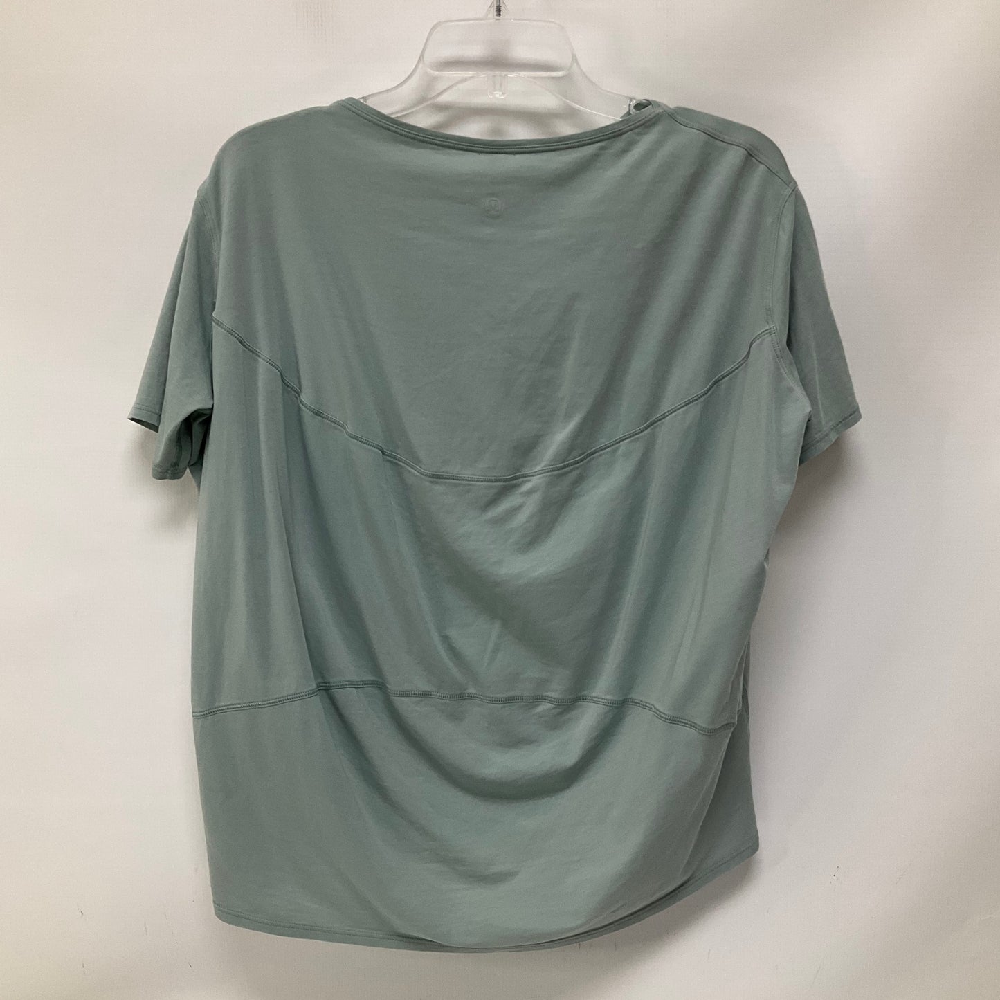 Athletic Top Short Sleeve By Lululemon In Blue, Size: 4