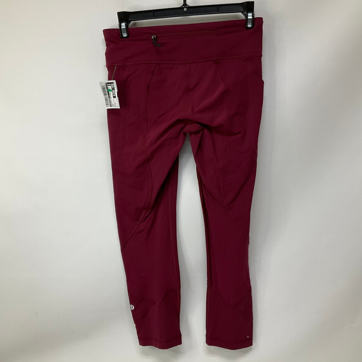 Athletic Leggings Capris By Lululemon In Red, Size: 4