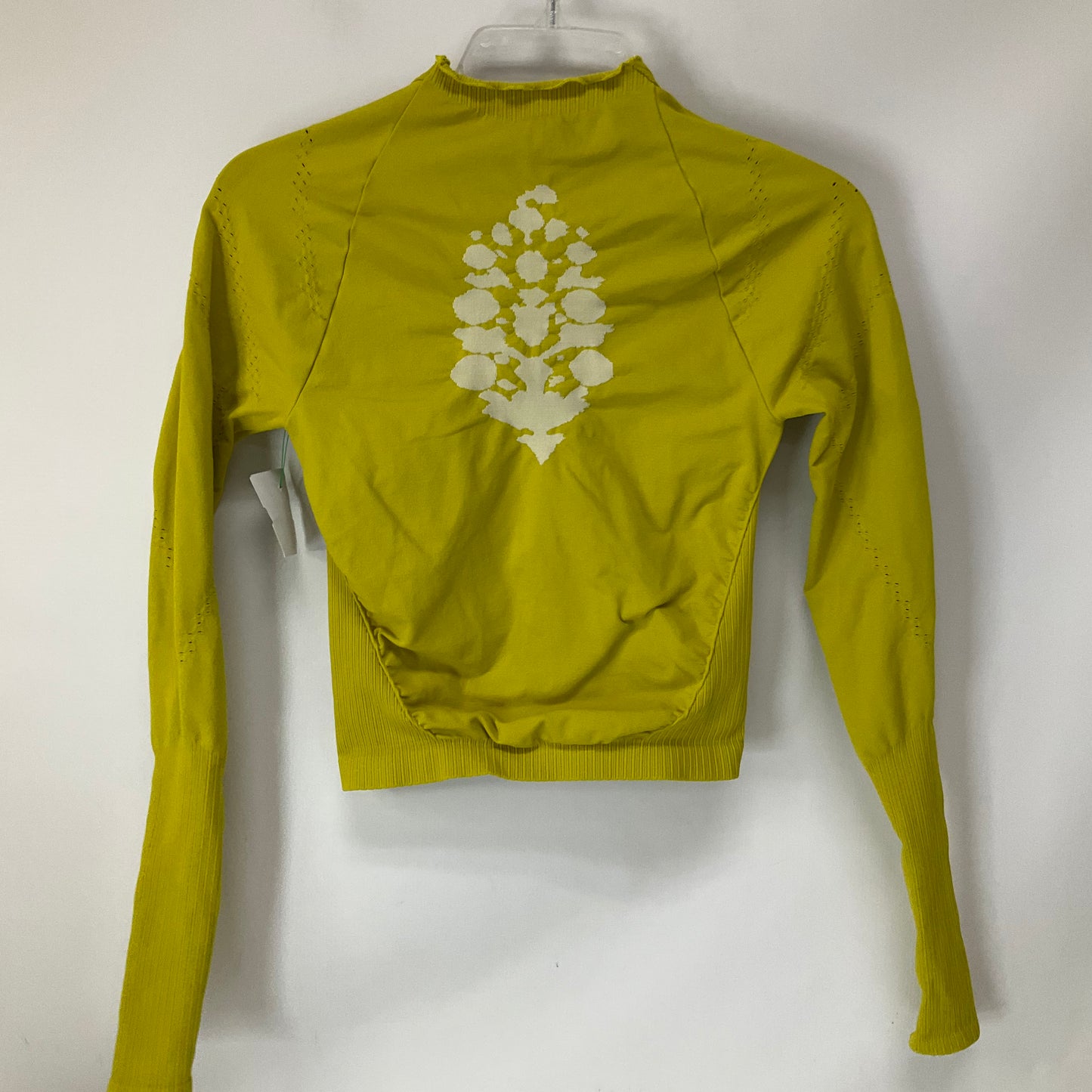 Athletic Top Long Sleeve Crewneck By Free People In Green, Size: M