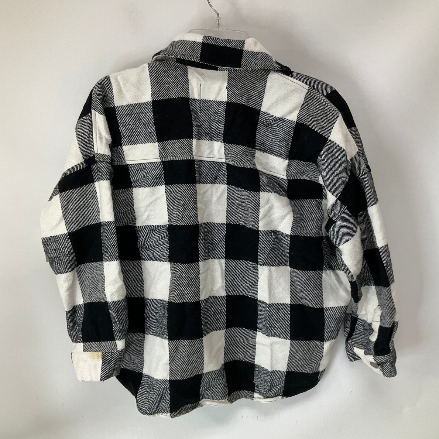 Jacket Shirt By Zara In Plaid Pattern, Size: Xs