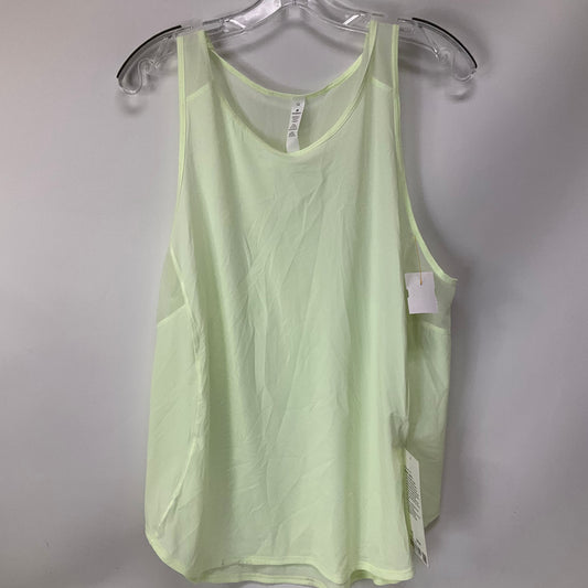 Athletic Tank Top By Lululemon In Green, Size: 12