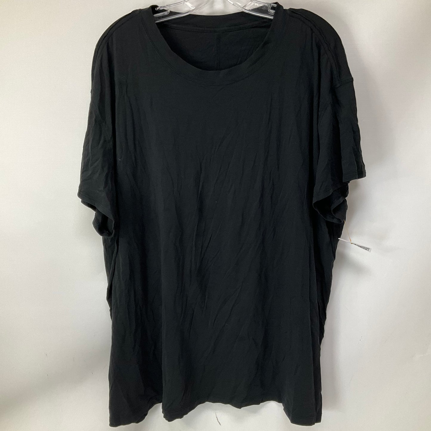 Athletic Top Short Sleeve By Lululemon In Black, Size: 20