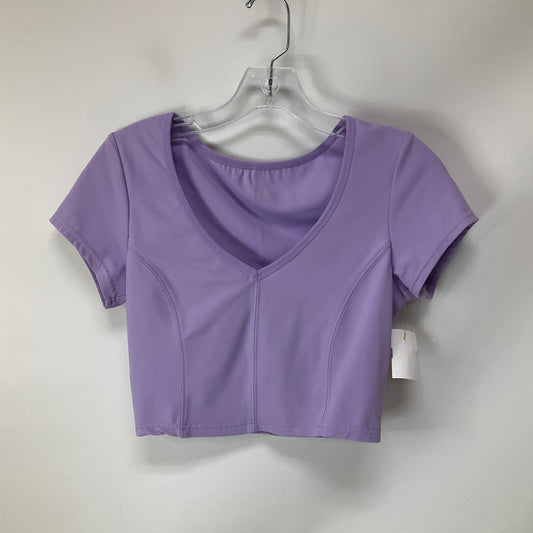 Athletic Top Short Sleeve By Aerie In Purple, Size: M