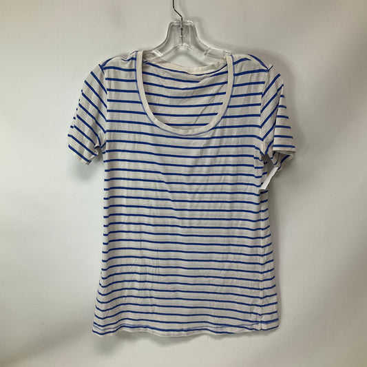 Athletic Top Short Sleeve By Lululemon In Blue, Size: 8