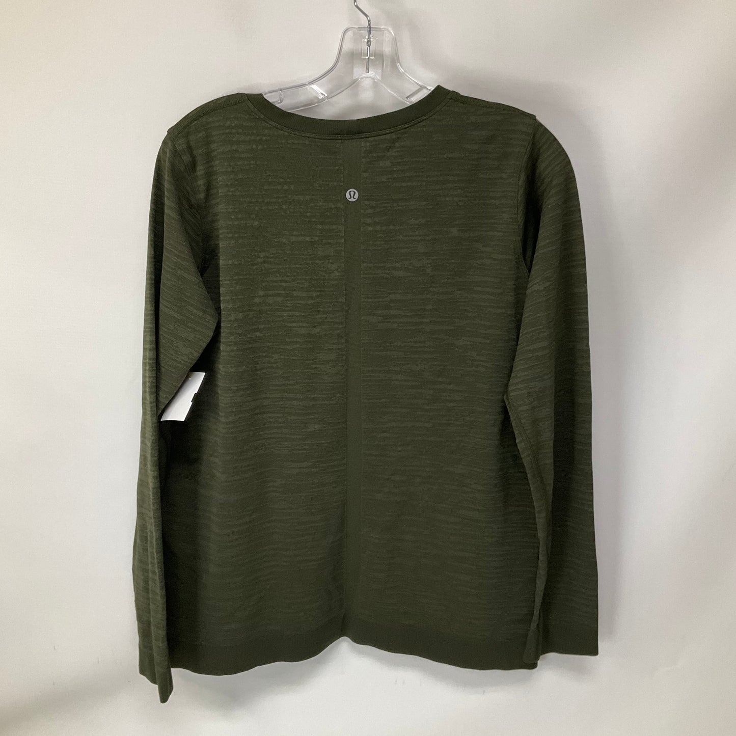 Athletic Top Long Sleeve Crewneck By Lululemon In Green, Size: 12