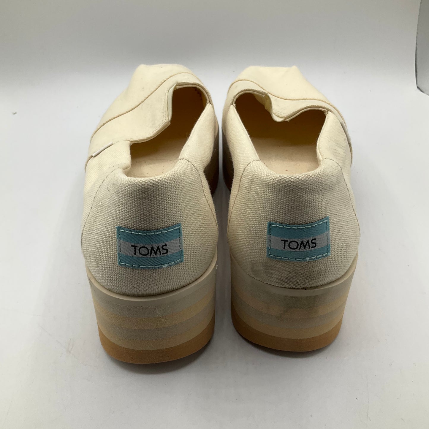 Shoes Heels Platform By Toms In Cream, Size: 9